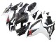 Carena Moto Suzuki GSXR 600/750 2006-2007 - Nero Bianco Fibra di Carbonio Stile