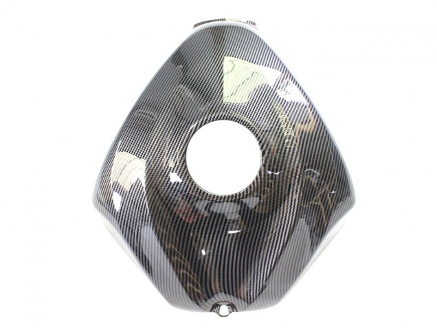 Carena Moto Suzuki GSXR 600/750 2006-2007 - Nero Bianco Fibra di Carbonio Stile