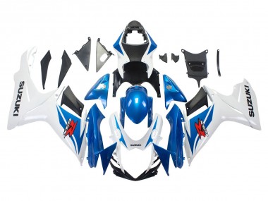 Carena Moto Suzuki GSXR 600/750 2011-2024 - Blu Bianco Fabbrica