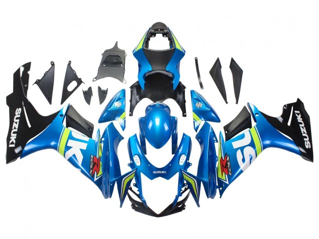 Carena Moto Suzuki GSXR 600/750 2011-2024 - Blu Bianco Verde Nero