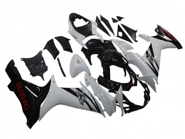 Carena Moto Suzuki GSXR 600/750 2011-2024 - Bianco Nero Lucido Fabbrica
