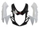 Carena Moto Suzuki GSXR 600/750 2011-2024 - Bianco Nero Lucido