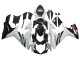 Carena Moto Suzuki GSXR 600/750 2011-2024 - Bianco Nero Lucido