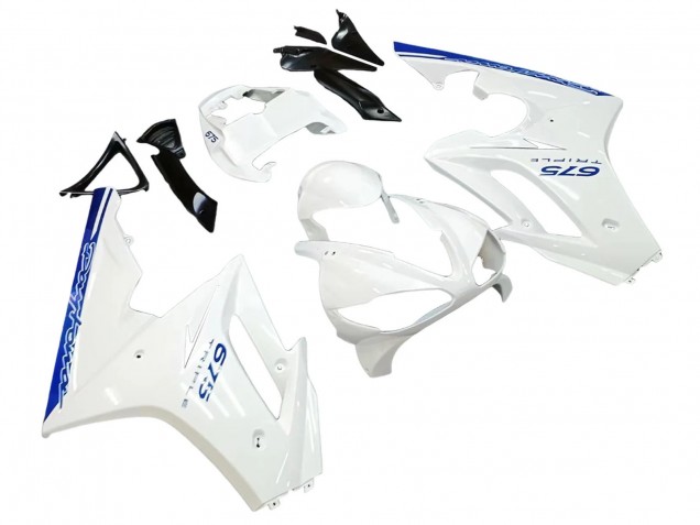 Carena Moto Triumph Daytona 675 2006-2008 - Bianco Blu