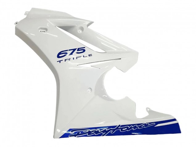 Carena Moto Triumph Daytona 675 2006-2008 - Bianco Blu