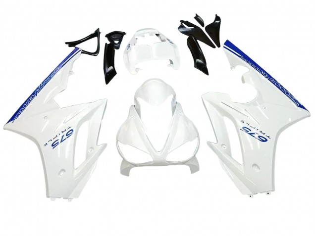 Carena Moto Triumph Daytona 675 2006-2008 - Bianco Blu