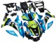 Carena Moto Yamaha YZF R1 2015-2019 - Blu Verde Nero Squalo