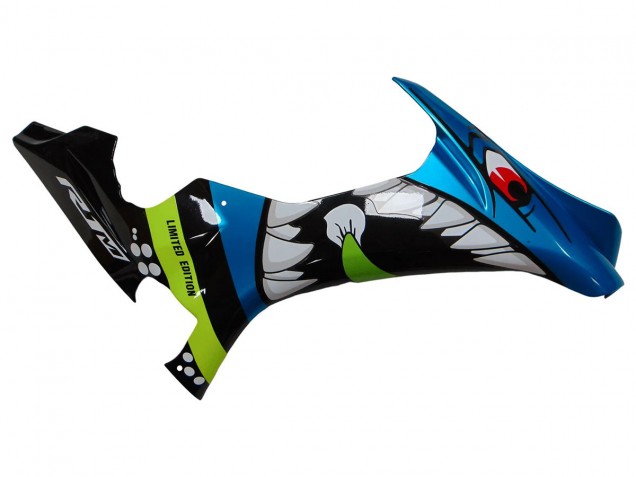 Carena Moto Yamaha YZF R1 2015-2019 - Blu Verde Nero Squalo