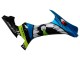Carena Moto Yamaha YZF R1 2015-2019 - Blu Verde Nero Squalo
