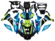 Carena Moto Yamaha YZF R1 2015-2019 - Blu Verde Nero Squalo
