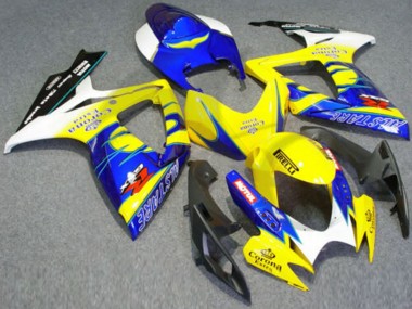 Carena Moto Suzuki GSXR 600/750 2006-2007 - Bianco Blu Giallo Corona Alstare Fabbrica