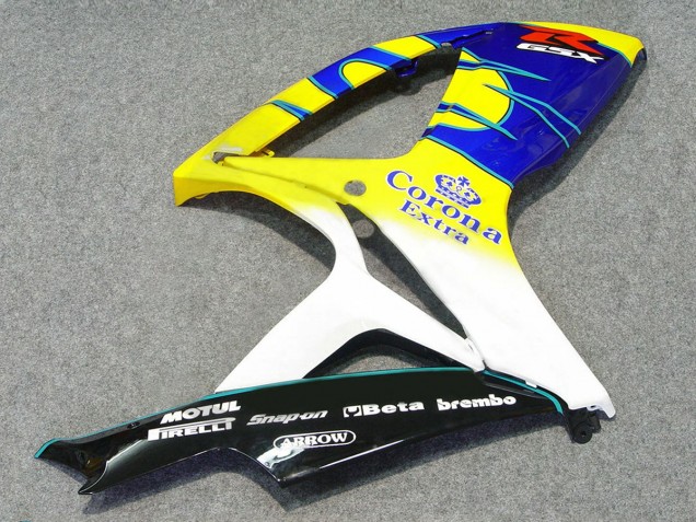 Carena Moto Suzuki GSXR 600/750 2006-2007 - Bianco Blu Giallo Corona Alstare
