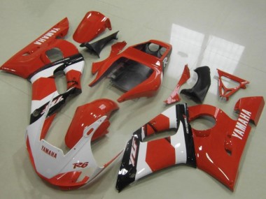 Carena Moto Yamaha YZF R6 1998-2002 - Rosso Bianco Nero Lucido Fabbrica