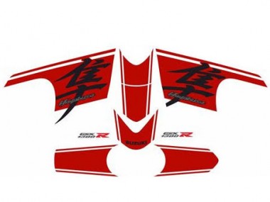 Carena Moto Suzuki GSXR 1300 Hayabusa 2008-2020 - Nero Lucido Rosso Fabbrica