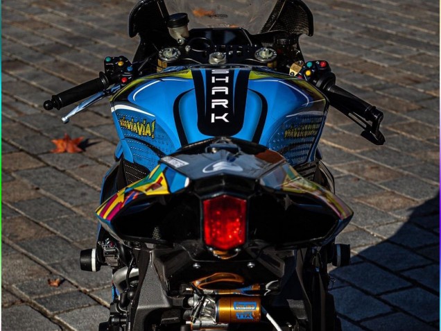 Carena Moto Yamaha YZF R1 2015-2019 - Blu Giallo Squalo