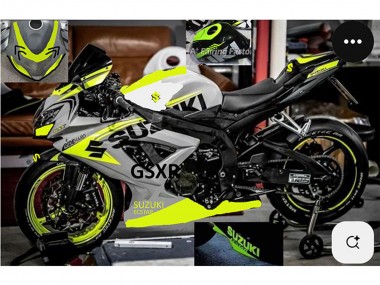 Carena Moto Suzuki GSXR 750 2004-2005 - Grigio Lemon Verde Nero Fabbrica